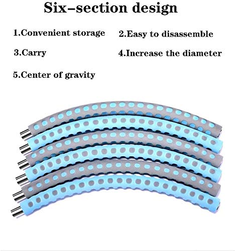 ZYF Hula Hoop Hula Hoop, 360 ° Rotación de la Quema de Grasa, Abdominales Principiantes de pérdida de Peso en el Gimnasio de su casa for Adultos Adolescentes y niños