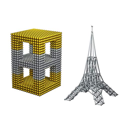 ZYFCC Cubo De Bola Magnética De Color, 1000 5 Mm, con Caja De Almacenamiento De Hierro, Fácil De Transportar ZYFCC Cubo De Bola Magnética De Color, 1000 5 Mm, con Caja De Almacenamiento De Hierro, Fácil De Transportar
