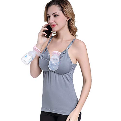 Zyorenc Sujetadores premamá y de Lactancia (Gris, XL) Zyorenc Sujetadores premamá y de Lactancia (Gris, XL)