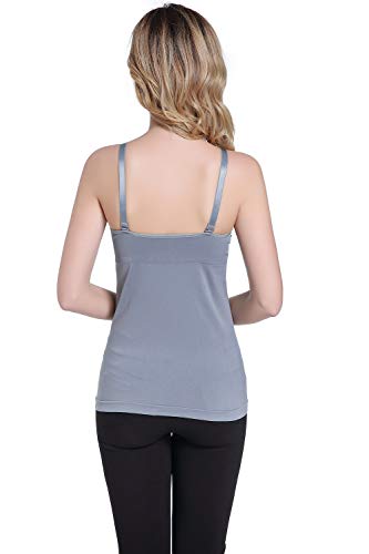 Zyorenc Sujetadores premamá y de Lactancia (Gris, XL) Zyorenc Sujetadores premamá y de Lactancia (Gris, XL)