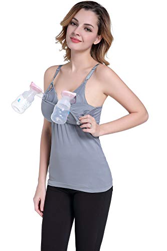 Zyorenc Sujetadores premamá y de Lactancia (Gris, XL) Zyorenc Sujetadores premamá y de Lactancia (Gris, XL)