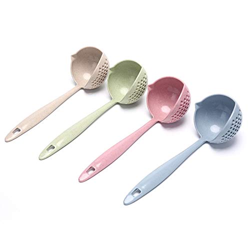 zyr Cocina Mango Largo 2 en 1 Olla Caliente Vajilla Gachas de Avena Cuchara de Sopa con Filtro Skimmer Utensilios de Cocina Aparatos de Cocina, Verde Claro zyr Cocina Mango Largo 2 en 1 Olla Caliente Vajilla Gachas de Avena Cuchara de Sopa con Filtro Skimmer Utensilios de Cocina Aparatos de Cocina, Verde Claro