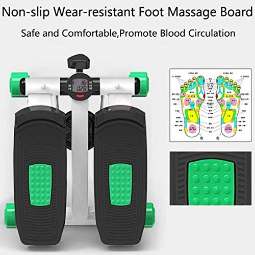 ZZTX Mini Entrenador de Fitness elíptico con máquina elíptica con Pedal Antideslizante, Pantalla HD, Zapatillas silenciosas para Gimnasio en casa, Deportes de Interior, Verde ZZTX Mini Entrenador de Fitness elíptico con máquina elíptica con Pedal Antideslizante, Pantalla HD, Zapatillas silenciosas para Gimnasio en casa, Deportes de Interior, Verde