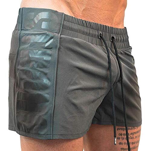 Zzzb Trajes Hombre Remiendo de los Hombres S Beach Junta Bermudas Baño de Agua Pantalones Cortos Ropa de Playa Gimnasio Tablas de Surf más el tamaño de Secado rápido Shorts