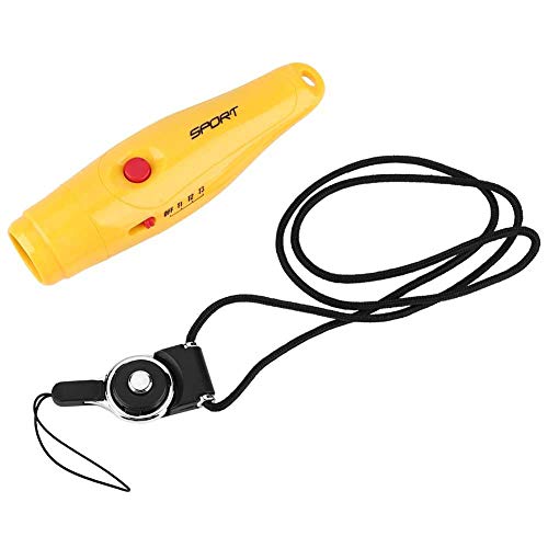 03 Silbato electrónico Handheld 2-Tone Deporte Emergencia Supervivencia Silbato + 3 * Silbato Entrenador Futbol con cordón para Silbato para el arbitro Entrenador Negro 03 Silbato electrónico Handheld 2-Tone Deporte Emergencia Supervivencia Silbato + 3 * Silbato Entrenador Futbol con cordón para Silbato para el arbitro Entrenador Negro