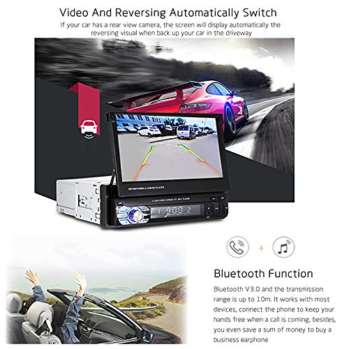 1 DIN 7 Pulgadas 1080P Reproductor de Radio estéreo para automóvil Soporte de Pantalla táctil LCD Función de Enlace de Espejo Manos Libres Bluetooth 1 DIN 7 Pulgadas 1080P Reproductor de Radio estéreo para automóvil Soporte de Pantalla táctil LCD Función de Enlace de Espejo Manos Libres Bluetooth