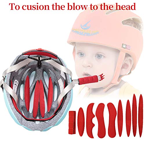 1 juego de almohadillas de espuma para casco Magic Stick forro anticolisión protección de esponja con viscosa cascos universales almohadillas de repuesto para bicicleta motocicleta eléctrica