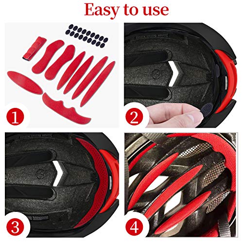 1 juego de almohadillas de espuma para casco Magic Stick forro anticolisión protección de esponja con viscosa cascos universales almohadillas de repuesto para bicicleta motocicleta eléctrica