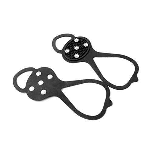 1 par de tacos de hielo antideslizantes universales para zapatos de invierno, crampones 1 par de tacos de hielo antideslizantes universales para zapatos de invierno, crampones