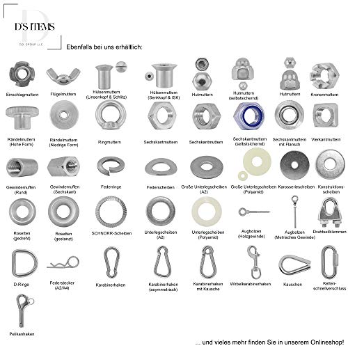 1 pieza rosca Barra M2 hasta M36 – 1000 mm, DIN 975 Acero Inoxidable A2