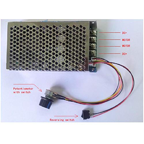 10-50V 100A 5000W DC Motor Controlador de velocidad PWM Interruptor de control Regulador Motor eléctrico reversible