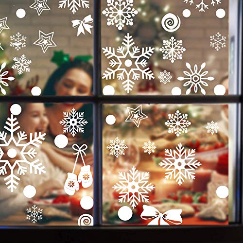 10 Hojas de Pegatinas Ventana Navidad Santa Muñeco de Nieve Alce de la Puerta Pegatinas Navidad Cristal Decoración Reutilizable Bricolaje Pegatinas Electrostáticas Calcomanías ventanas para Fiesta