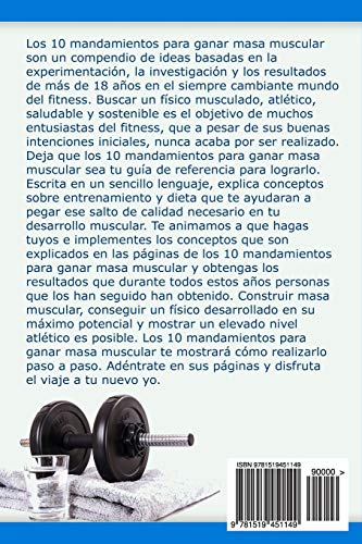 10 mandamientos para ganar masa muscular