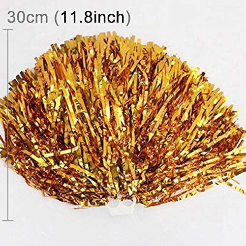 10 PCS Square Dance Aerobic Cheerleading balón con la Mano Ramo de Flores, de la Cinta Longitud: 30 cm (Verde) Práctico Equipo de Gimnasia en el hogar. (Color : Gold) 10 PCS Square Dance Aerobic Cheerleading balón con la Mano Ramo de Flores, de la Cinta Longitud: 30 cm (Verde) Práctico Equipo de Gimnasia en el hogar. (Color : Gold)