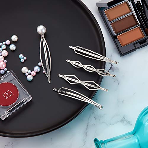10 Piezas Pinzas de Pelo de Metal Geométricas Pasador de Pelo Minimalista y Delicado Accesorios de Pelo de Metal para Mujer Accesorios de Tocado, 5 Estilos (Plata) 10 Piezas Pinzas de Pelo de Metal Geométricas Pasador de Pelo Minimalista y Delicado Accesorios de Pelo de Metal para Mujer Accesorios de Tocado, 5 Estilos (Plata)