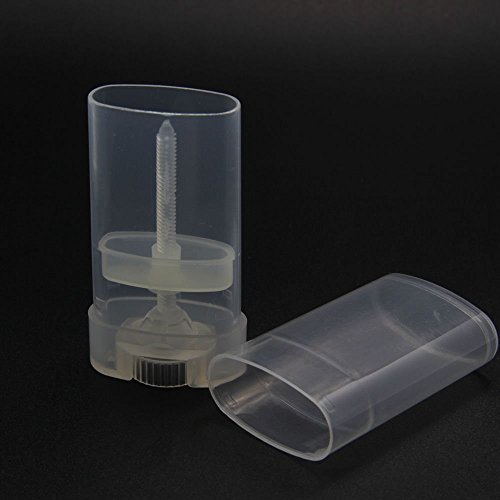 10 recipientes vacíos de plástico para desodorante de 15 ml y con tapa
