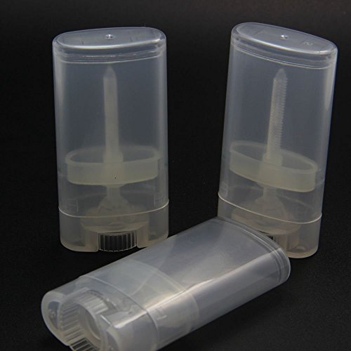 10 recipientes vacíos de plástico para desodorante de 15 ml y con tapa