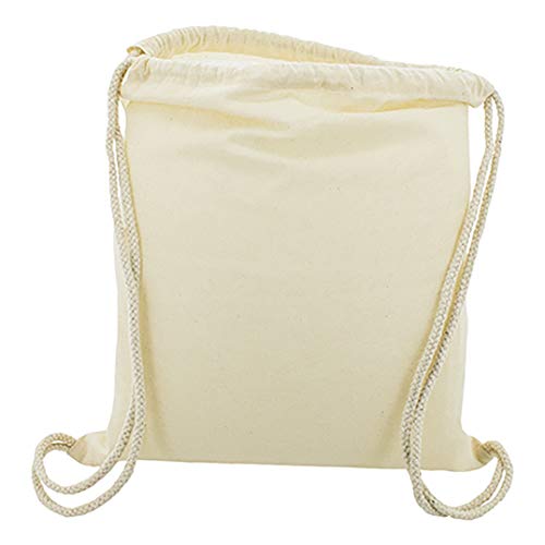 10 x Bolsa Mochila Algodón Natural Con Cordones Tamaño 39 x 35 Centimetros 10 x Bolsa Mochila Algodón Natural Con Cordones Tamaño 39 x 35 Centimetros