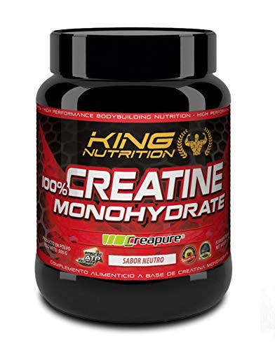 100% Creatine Monohydrate Creapure 500gr King Nutrition Creatina Monohidrato