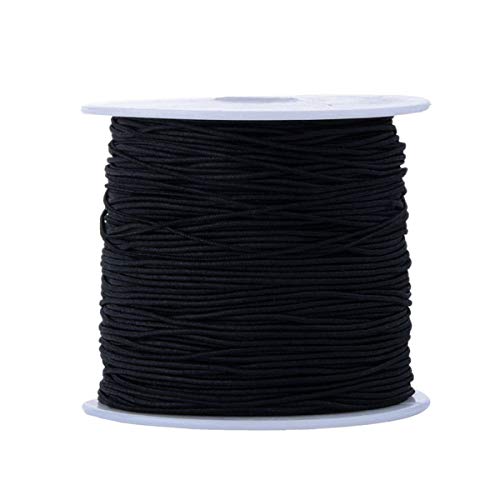 100 metros 0.8mm negro elástico elástico rebordear hilo joyería pulsera artesanía fabricación cordón alambre