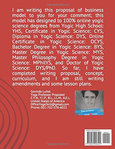 100% Online Yoga Degrees Book: Proposed Self-paced Online Course Program: 18 (Govinda)