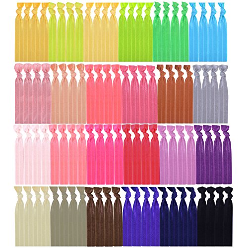100 Piezas Cinta Elástica de Pelo Goma de Pelo sin Pliegues Coletero Banda de Pelo para Chicas Mujeres y Niñas (Multicolor A) 100 Piezas Cinta Elástica de Pelo Goma de Pelo sin Pliegues Coletero Banda de Pelo para Chicas Mujeres y Niñas (Multicolor A)