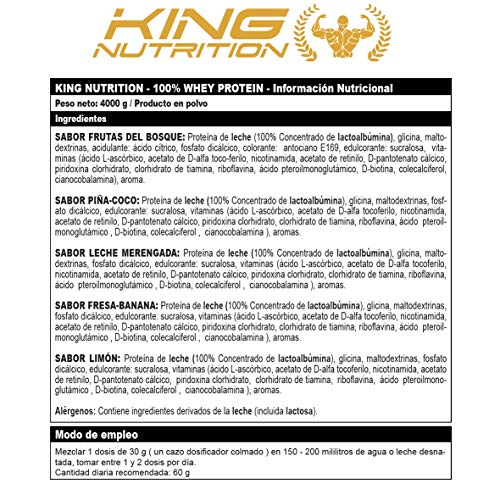 100% Whey Protein 4 kg King Nutrition Proteina Concetrada 80% Cookies and Cream 100% Whey Protein 4 kg King Nutrition Proteina Concetrada 80% Cookies and Cream