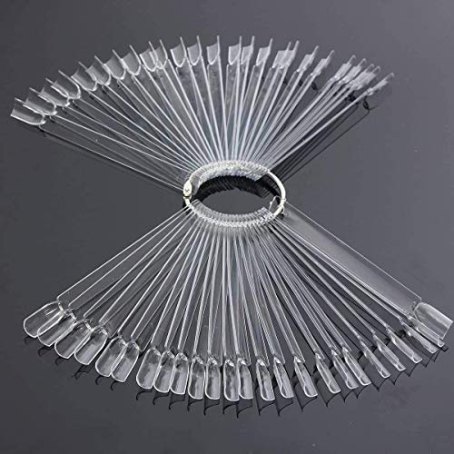 100pcs Uñas Falsa Muestras Mostrador Display Exhibidor de Uñas Postizas para Pintar Uñas Practicas Arte de Uñas Tips Expositor Muestras de Esmalte Uñas Color Natural con Anillo (Color transparente) 100pcs Uñas Falsa Muestras Mostrador Display Exhibidor de Uñas Postizas para Pintar Uñas Practicas Arte de Uñas Tips Expositor Muestras de Esmalte Uñas Color Natural con Anillo (Color transparente)
