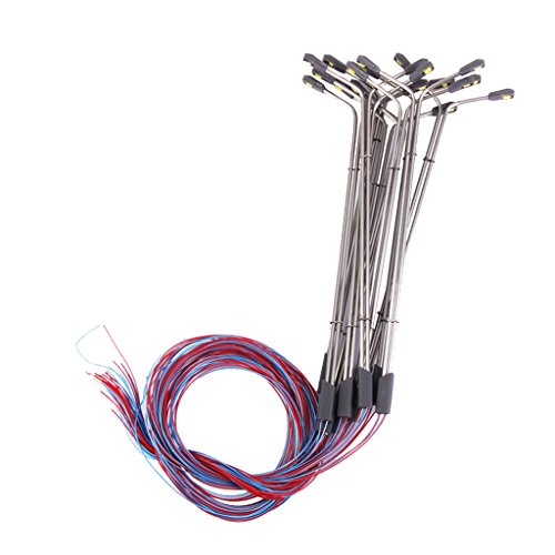 10pcs 11cm Modelos de Farolas Luces de Calle de Escala 1:100 10pcs 11cm Modelos de Farolas Luces de Calle de Escala 1:100