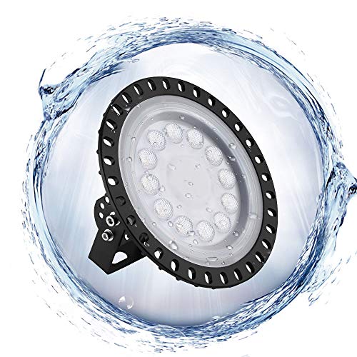 10pcs UFO LED Iluminación, 100W 200W LED UFO Lámpara Industrial, Blanco Frío 6000K Redondo Lampara Minera Brillante Iluminación Comercial Bahía Luces Almacén LED Lámpara (200W-Typ 2)