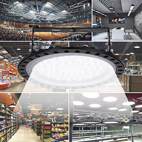 10pcs UFO LED Iluminación, 100W 200W LED UFO Lámpara Industrial, Blanco Frío 6000K Redondo Lampara Minera Brillante Iluminación Comercial Bahía Luces Almacén LED Lámpara (200W-Typ 2) 10pcs UFO LED Iluminación, 100W 200W LED UFO Lámpara Industrial, Blanco Frío 6000K Redondo Lampara Minera Brillante Iluminación Comercial Bahía Luces Almacén LED Lámpara (200W-Typ 2)