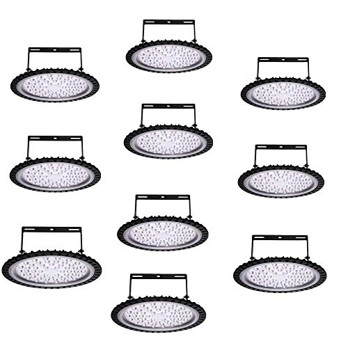 10pcs UFO LED Iluminación, 100W 200W LED UFO Lámpara Industrial, Blanco Frío 6000K Redondo Lampara Minera Brillante Iluminación Comercial Bahía Luces Almacén LED Lámpara (200W-Typ 2) 10pcs UFO LED Iluminación, 100W 200W LED UFO Lámpara Industrial, Blanco Frío 6000K Redondo Lampara Minera Brillante Iluminación Comercial Bahía Luces Almacén LED Lámpara (200W-Typ 2)