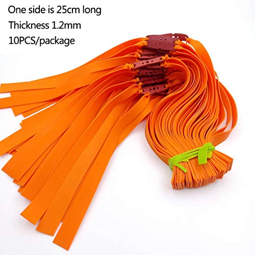 10pcs/Lot Slingshot de Goma Elástica Plana de Gran Alcance, Hecho de Precise, Repuesto Potente para Tirachinas Caza, de Latex Natural, Espesor de 1.2mm 10pcs/Lot Slingshot de Goma Elástica Plana de Gran Alcance, Hecho de Precise, Repuesto Potente para Tirachinas Caza, de Latex Natural, Espesor de 1.2mm