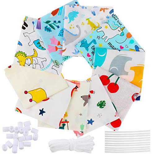 10Piezas Tela de Algodón Patchwork, Tela de Estampada Flores de Costura de Material Textil Manualidades Retales Algodón con cinta elástica e puente de la nariz para Coser DIY(25x25cm Dibujos animados) 10Piezas Tela de Algodón Patchwork, Tela de Estampada Flores de Costura de Material Textil Manualidades Retales Algodón con cinta elástica e puente de la nariz para Coser DIY(25x25cm Dibujos animados)