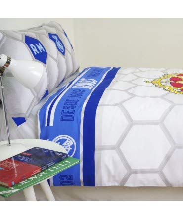 10XDIEZ Funda NÓRDICA Real Madrid 182055 - Medidas Cama - Cama de 90cm