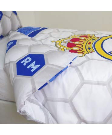 10XDIEZ Funda NÓRDICA Real Madrid 182055 - Medidas Cama - Cama de 90cm