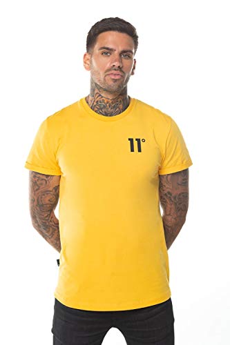 11 Degrees Camiseta Core Muscle Fit Amarillo