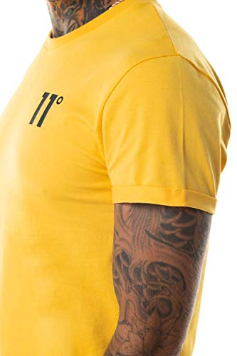 11 Degrees Camiseta Core Muscle Fit Amarillo