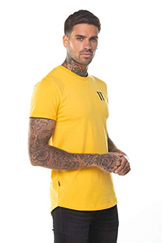 11 Degrees Camiseta Core Muscle Fit Amarillo