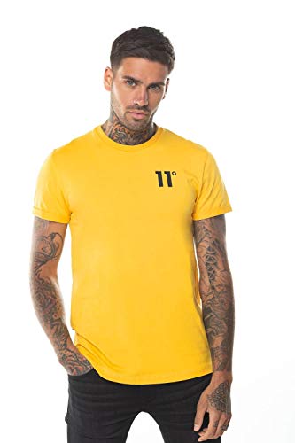 11 Degrees Camiseta Core Muscle Fit Amarillo