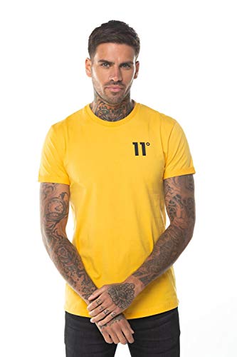 11 Degrees Camiseta Core Muscle Fit Amarillo