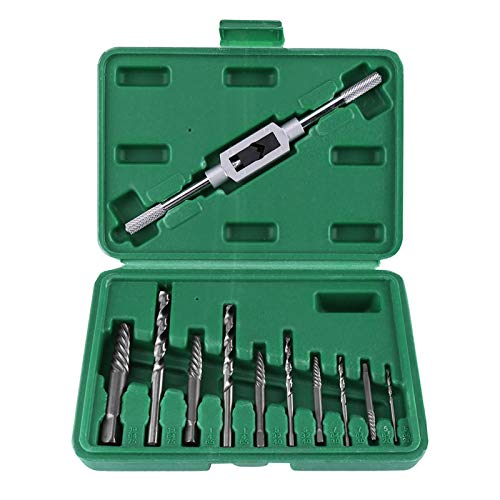 11pcs Juego de Extractor de Tornillos Rotos Extractores de Pernos Da?ados con Brocas Marco de Soporte 11pcs Juego de Extractor de Tornillos Rotos Extractores de Pernos Da?ados con Brocas Marco de Soporte
