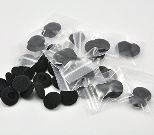 12 par (24 Piezas) Espuma Almohadillas Auriculares de Repuesto Esponja Fundas para Auricular (Negro) 12 par (24 Piezas) Espuma Almohadillas Auriculares de Repuesto Esponja Fundas para Auricular (Negro)