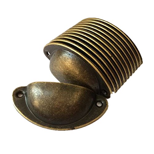 12pcs Pomos Vintage Puerta Retro Hierro Muebles Cocina Armario Cajón Tire Tiradores y Pomos con Forma de Media Luna con Tornillos - 8,2 cmx3.5 cm Bronce 12pcs Pomos Vintage Puerta Retro Hierro Muebles Cocina Armario Cajón Tire Tiradores y Pomos con Forma de Media Luna con Tornillos - 8,2 cmx3.5 cm Bronce