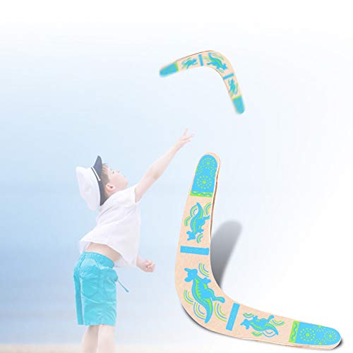 143 Boomerang, patrón de Canguro Boomerang de Retorno de Madera en Forma de V, Juegos al Aire Libre, Juguete Deportivo, Jugar con Amigos de la Familia, Material ecológico no tóxico