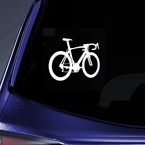 15 cm x 12,4 cm hermosa silueta bicicleta bicicleta deslumbrante calcomanía decoración fresca etiqueta engomada del coche para coche portátil ventana pegatina