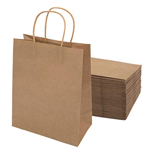 15 piezas Bolsas de Papel 32x 26 x12CM,Bolsas de Papel con Asas,Bolsas Papel Kraft,Bolsas Papel,Bolsas Regalo(Espesar 130gsm)