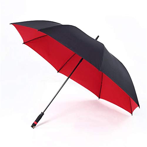 150 cm Golf Paraguas de los Hombres a Prueba de Viento Fuerte Paraguas Largo automático Semi Grande Paraguas de Negocios para Hombres y Mujeres Hombres,Red