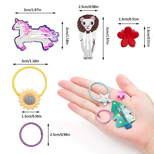 150 Piezas Accesorios Pelo Niña, GuKKK 20 Pcs Pinza de Pelo, 110 Pcs Gomas pelo Niña, 20 Pcs De Mini Clips De Pelo, Lazos de Pelo, Goma de Pelo Banda Elástica, Metal Pelo Horquillas, Pinzas Pelo Niña