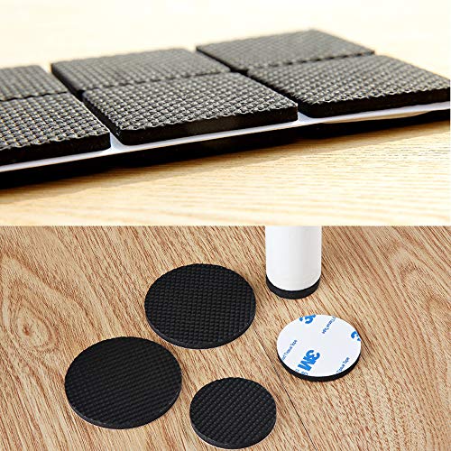 156 piezas de almohadillas de pies ligeras antideslizantes para muebles,Alfombrillas antideslizantes para mesas y sillas,Protectores de piso de muebles para muebles Keep in Place